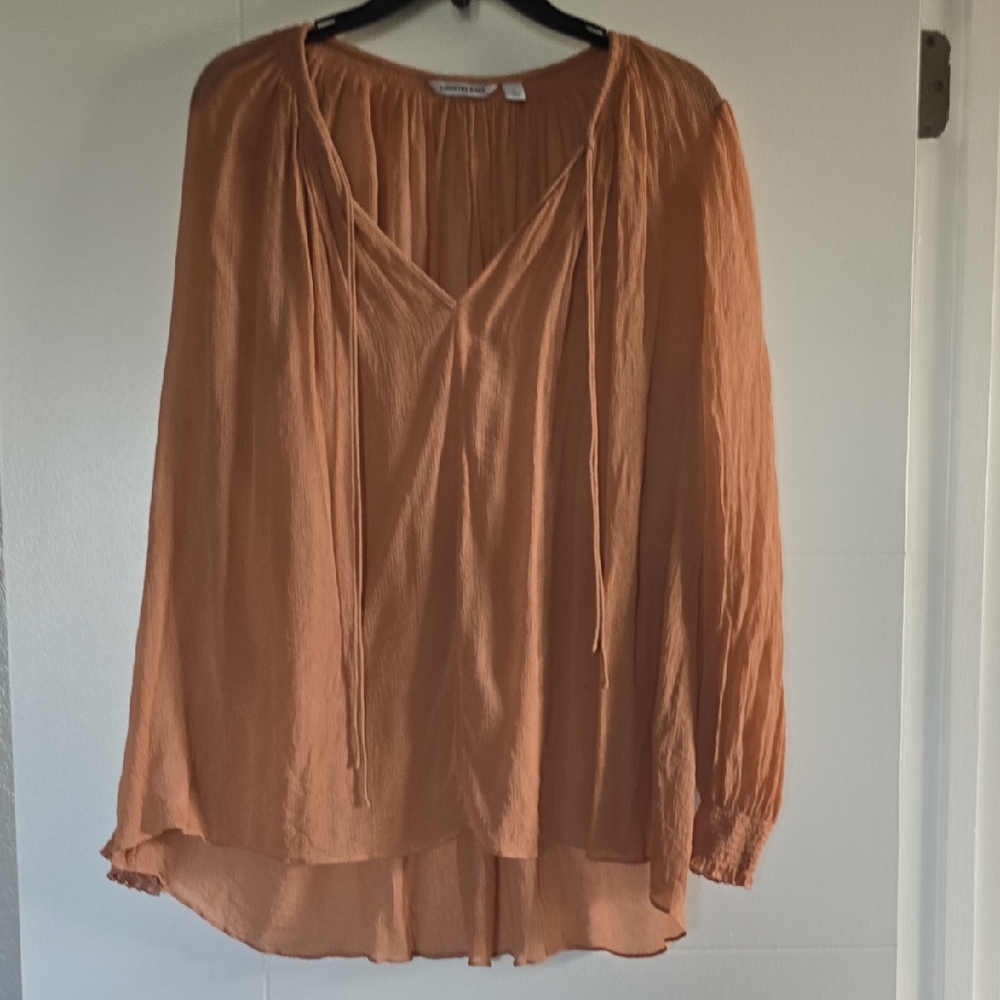 Country Road Terracotta V-Neck Blouse